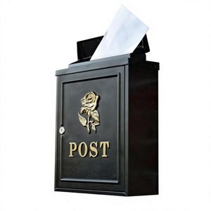 Buzón resistente a la intemperie montaje en pared OEM personalizar buzón postes deseando tarjetas de felicitación titular caja decorativa Buzón de Metal 2025 - Product Image 1