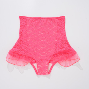 Mutandine a <span class=keywords><strong>vita</strong></span> <span class=keywords><strong>alta</strong></span> Plus Size con eleganti ricami e pizzi floreali per Comfort e sicurezza tutto il giorno - Product Image 1