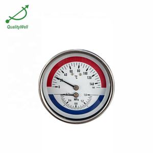 Биметаллический термометр для измерения давления и температуры WHT-13A - Product Image 1