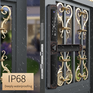 Nhà Máy khuyến mại-ngoài trời thông minh khó<span class=keywords><strong>a</strong></span> cử<span class=keywords><strong>a</strong></span> IP68 nhôm chống thấm nước cử<span class=keywords><strong>a</strong></span> trượt Wifi Mạng Mã đám mây thông minh khó<span class=keywords><strong>a</strong></span> Technolog - Product Image 3