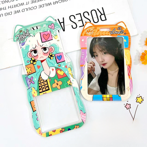 ขายตรงจากโรงงาน ที่ใส่บัตรนักเรียนลายสาวน่ารัก พิมพ์ลายตามสั่ง  แบบพลาสติกยืดหดได้ สำหรับใส่บัตรเข้ามหาวิทยาลัย พร้อมช่องใส่รูป - Product Image 5
