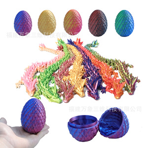 3D Printed Dragon <b>Egg</b> And Dragon Figurine Set PLA Resin Craft <b>Decorative</b> Gift For Living Room Birthday Present - Product Image 4
