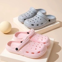 Sabots d'été pour hommes, chaussures de plage d'extérieur, sandales légères et tendance à bout fermé, demi-sandales à séchage rapide, style couple