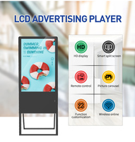 43 İnç Katlanabilir Ultra İnce Dijital Tabela Menü Panosu Ticari Poster Kiosk Katlanır Ekran İç Mekan OEM Reklam Oynatıcısı
