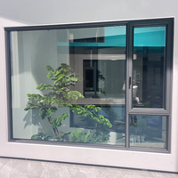 Ventana Abatible de Aluminio de Gran Tamaño para Sala de Estar, con Vista Panorámica