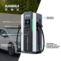 Station de recharge rapide DC HAIDIRA IP55 40 kW 60 kW 80 kW compatible OCPP avec CCS1 CCS2 Chademo GB/T pour véhicules électriques