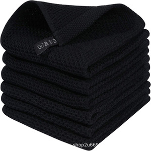 Waffle Cotton Absorbent Household Dishwashing Cloth Honeycomb Kitchen Hand <b>Towel</b> - Product Image 2