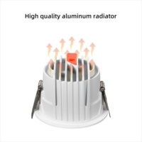 Nouveau design, spot encastré anti-éblouissement pour plafond, spot encastré en aluminium, spot LED 10W