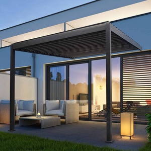 Nordi <span class=keywords><strong>2025</strong></span> alta qualità moderno Pergola in alluminio Design personalizzato nuovo padiglione esterno con luce a LED fornitura diretta della fabbrica - Product Image 4