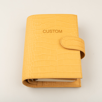 Carnet à feuilles mobiles en cuir de veau, classeur A5 personnalisé pour affaires, agenda de luxe pour bureau, couverture de journal rechargeable