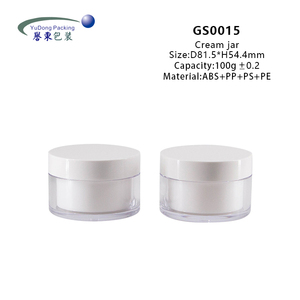 Tarro de <span class=keywords><strong>Crema</strong></span> Vacío de Gran Capacidad de 100 g, Base Transparente, Tapa Blanca, Envase Cosmético Recargable <span class=keywords><strong>para</strong></span> <span class=keywords><strong>el</strong></span> Cuidado de la Piel - Product Image 3