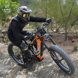 HEZZO Nouveau vélo électrique en fibre de carbone, autonomie de 60 à 90 km, 9 vitesses, double suspension, accélération de 0,1 s pour 30 °   Batterie au lithium Slopes - Product Image 6