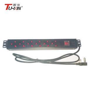 Thiết kế mới 19 inch <span class=keywords><strong>Rack</strong></span> <span class=keywords><strong>mount</strong></span> 1.5U Nam Phi tiêu chuẩn phân phối điện đơn vị với switch - Product Image 5