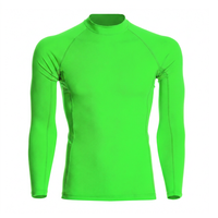Rashguard Homme Respirant à Manches Longues de Haute Qualité, Séchage Rapide, Logo et Couleur Personnalisables, Spandex/Polyester 220g, Vêtement de Sport