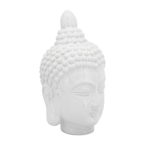 Escultura de Cabeza de Buda en Cerámica, Figura Decorativa de Gres para Hogar u Oficina - Product Image 2