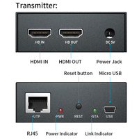 Extension 120m Kvm HD MI Extender Kvm HD MI Usb Extender