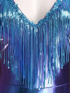 Traje de Baile para Mujer, Tallas S-3XL, Mono Metálico para Entrenamiento de Baile, Discoteca, Club, Traje de Baile Lírico para Competencia - Product Image 3