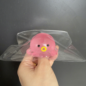 Mini jouets en gelée en forme de pieuvre, jouets souples à presser, animaux mignons anti-stress, couleurs assorties pour la vente en gros - Product Image 5