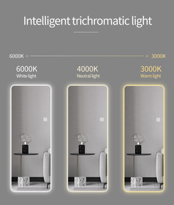 Tùy chỉnh toàn thân Salon Gương treo tường đầy đủ chiều dài backlit <span class=keywords><strong>Led</strong></span> cửa hàng cắt tóc gương cảm ứng thông minh chuyển đổi cảm biến mặc quần áo gương - Product Image 5