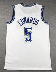 Jersey de baloncesto americano bordado de alta calidad para hombre 5 Anthony Edwards 2025 Nueva temporada cosido al por mayor - Product Image 5