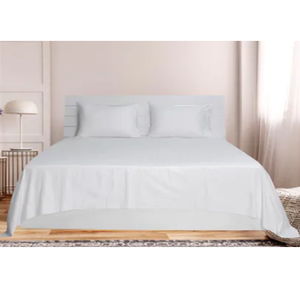Draps de lit en coton doux taille King 2023, qualité hôtelière, blancs, tissés - Product Image 4