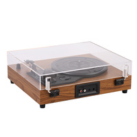 Enregistrement en vinyle avec haut-parleur, un lecteur d'enregistrement avec plateau tournant et un couvercle de poussière, nouvelle collection
