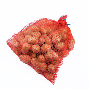 Sacs en maille de pomme de terre rouge PP de bonne qualité avec cordon d'étanchéité et logo personnalisable pour une utilisation agricole - Product Image 6