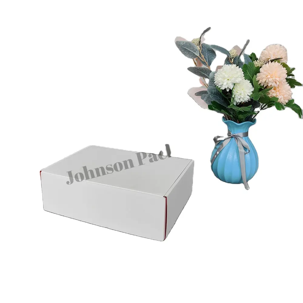 Caja de cartón corrugado con Logo personalizado de alta calidad, embalaje para correo Postal, envío con cinta