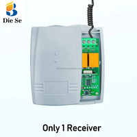 Interruptor RF de 433.92 MHz, Abrepuertas Inalámbrico para Garaje, Control Remoto de 12V/24V/220V CC/CA, 10A, Alcance de 50m, Código Variable