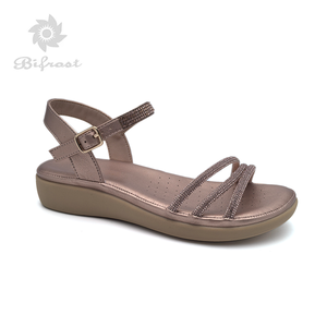 2026 Genuine Leather Heeled Sandals 75mm Wedge Arch <strong>Support</strong> Open <strong>Toe</strong> Dressy Casual for Women - Product Image 2