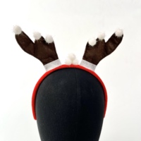 Weihnachts geweih Stirnband mit Schneeflocke Stirnband Haarband Stirnband Adult Big Red Brown Feather Stirnband