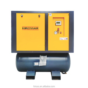 Máy nén khí trục vít công nghiệp 4 trong 1 với bộ lọc máy sấy bể 380V Nguồn điện diesel để sử dụng trong xưởng - Product Image 1