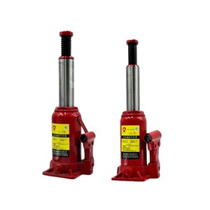 Gato hidráulico vertical de 8T de un solo poste, rojo, para reparación de vehículos y mantenimiento de equipos pesados - Product Image 3