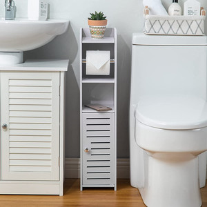 Support <span class=keywords><strong>de</strong></span> papier toilette mural avec <span class=keywords><strong>rangement</strong></span> intégré pour espaces restreints – Idéal pour <span class=keywords><strong>salle</strong></span> <span class=keywords><strong>de</strong></span> <span class=keywords><strong>bain</strong></span> - Product Image 3