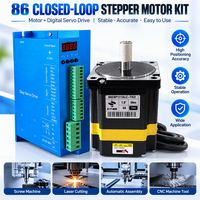 Ensemble de moteurs pas à pas hybrides NEMA34 à boucle fermée 5 Nm avec driver numérique 6A 60 V CC et encodeur 1000 lignes pour machine de gravure CNC