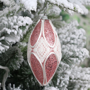 Ornement boules <span class=keywords><strong>de</strong></span> noël en mousse <span class=keywords><strong>styromousse</strong></span> pailletée, 8cm, 1 pièce, décoration, fournitures <span class=keywords><strong>de</strong></span> noël - Product Image 3