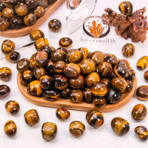 Commercio all'ingrosso lucido naturale occhio di tigre caduto pietra di cristallo Semi-preziosa artigianato in pietra per il Feng Shui - Product Image 1