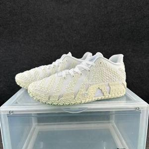 Zapatillas Deportivas <span class=keywords><strong>de</strong></span> Punto Texturizado Estilo Baloncesto <span class=keywords><strong>para</strong></span> <span class=keywords><strong>Hombre</strong></span>, <span class=keywords><strong>Zapatos</strong></span> Casuales Acolchados Blancos <span class=keywords><strong>para</strong></span> Moda Urbana - Product Image 1