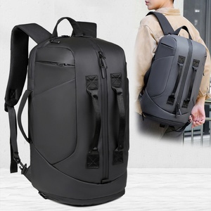 Men's Fashionable Multi-Functional <b>Large</b>-<b>Capacity</b> <b>Backpack</b> Waterproof Oxford Travel Bag Geometric Design for Fitness Business - Product Image 5