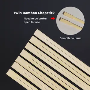 Manga de papel de superfície de bambu natural, 21cm 24cm, eco-friendly, chinês, impresso, logotipo personalizado, descartável, bastão de papel
