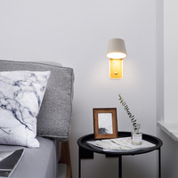 Lampe murale de lecture moderne à LED en aluminium, à montage ouvert, à angle réglable, avec variateur d'intensité et interrupteur mural, Ra80, température de couleur 3000K/4000K
