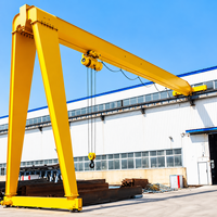 Grue portique semi-élevante de 10 tonnes à télécommande sans fil avec chariot d'extrémité pour atelier d'assemblage