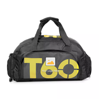 Sac de voyage sport en polyester avec compartiment à chaussures, idéal pour le sport et les voyages, pour chaussures de sport de marque de luxe contrefaite ou articles personnels, marque privée