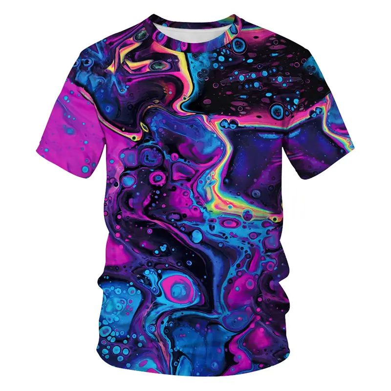 Wholesale custom all over 3d sublimation digital printing men women's t shirt graphic t shirts in bulk