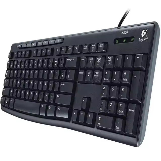 Custom Russian Ergonomic for Logitech MK200 USB Wired Mechanical Gaming Keyboard Portable PC Gamer Computer Laptop Desktop Keybo