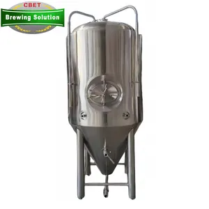 Anahtar teslimi proje ticari bira sistemi SUS304 glikol soğutma ceketli konik bira fermentasyon tankı 2000L 30HL 40BBL