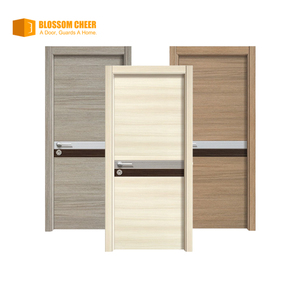 Puerta de Entrada de Madera Maciza Pintada de Diseño Moderno para Hotel u Hogar, Estilo Blossom Cheer, Apertura Abatible, Acabado Interior, Material de Tablero - Product Image 2