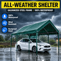 Auvent à structure métallique résistant aux UV, en tissu Oxford imperméable, pour marché nocturne, vente ambulante et stockage extérieur