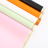Papier d'emballage mat imperméable Magic Edge pour fleuriste, roses, emballage cadeau, boîte cadeau