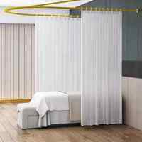 Rideau de séparation de salon de beauté simple personnalisé rideau de lit de beauté à tige de support longue en forme de U